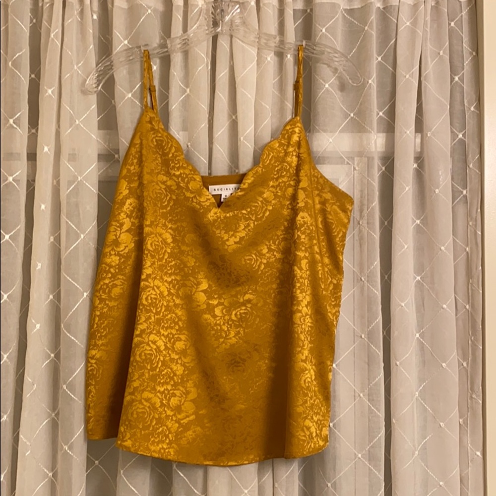 Socialite brand mustard color tank